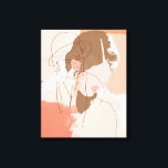 Impressão Em Tela Retrato feminino Pintado<br><div class="desc">Retratos pintados de contorno I de June Erica Vess. | 142233GG</div>