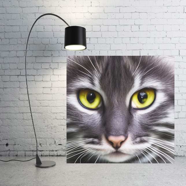 Impressão Em Tela Retrato maravilhoso de gato (Criador carregado)