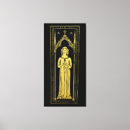 Impressão Em Tela Retrato medieval inglês 1300 Lady Joan Cobham