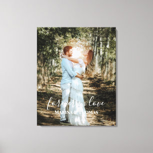 Impressão Em Tela Retrato personalizado de caligrafia moderna