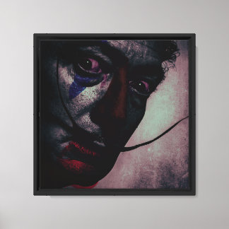 Impressão Em Tela Retrato Surreal Escuro - Arte de Parede - Abstrato