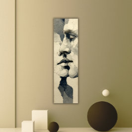 Impressão Em Tela Retrato Surrealista Moderno | Laço Fragmentado
