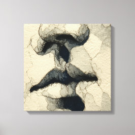 Impressão Em Tela Retrato Surrealista Moderno | Laço Fragmentado (de