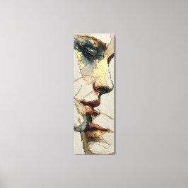 Impressão Em Tela Retrato Surrealista Moderno | Laço Fragmentado (de