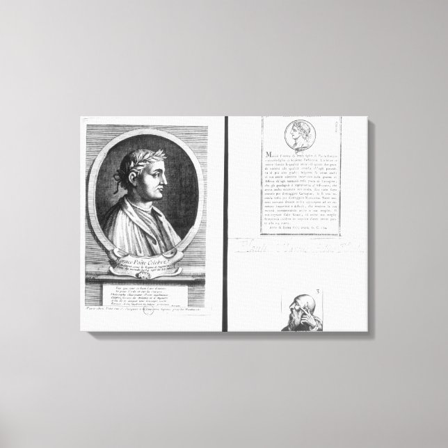 Impressão Em Tela Retratos de Horace Scipio Aemilianus (Frente)