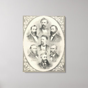 Impressão Em Tela Retratos litográficos do condado de Yolo