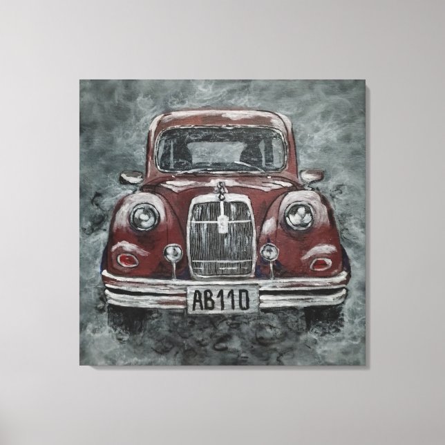 Impressão Em Tela retro, automóvel, automóvel, (Frente)