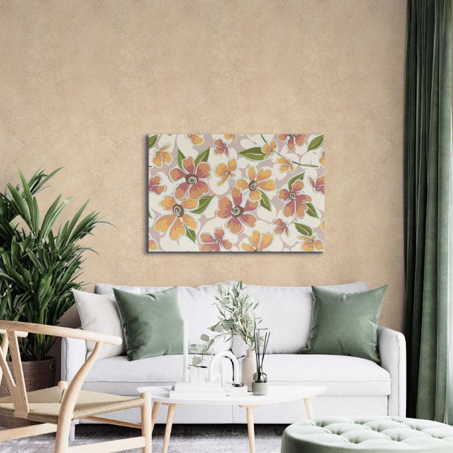 Impressão Em Tela Retro-Botânicos Tropicais (Criador carregado)