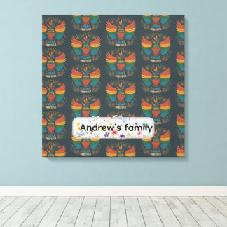 Impressão Em Tela Return Address Label "United Pride Strong Heritage