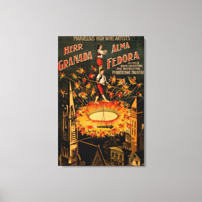 Impressão Em Tela Revolucionária Pyrotecnia fundadora de alto fio (Frente)