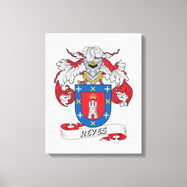 Impressão Em Tela Reyes Family Crest (Frente)