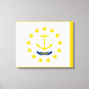 Impressão Em Tela Rhode Island State Flag Design
