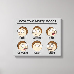 Impressão Em Tela RICK E MORTY™  Moods de Morty