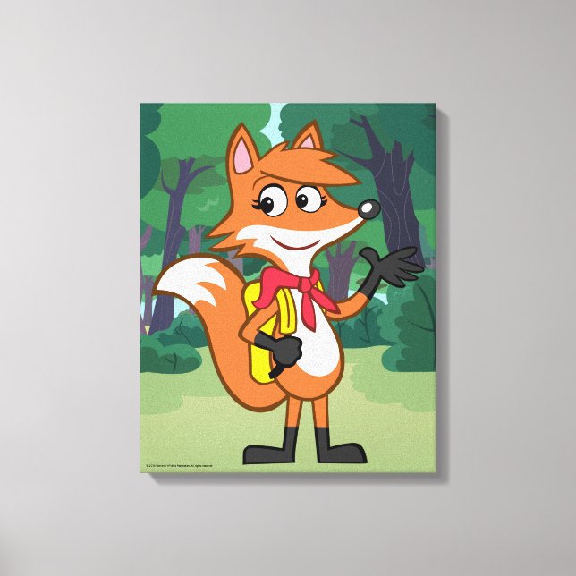 Impressão Em Tela Rick Ranger | Escarlett Fox Waving (Frente)