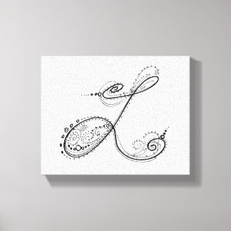 Impressão Em Tela Rico alfabético L