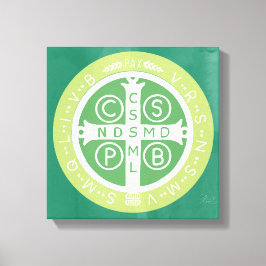 Impressão Em Tela Rico Benedictine Cross N.o 2 Verde