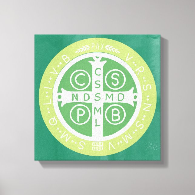 Impressão Em Tela Rico Benedictine Cross N.o 2 Verde (Frente)