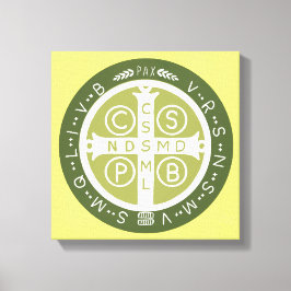 Impressão Em Tela Rico Benedictine Cross N.o 3 Verde