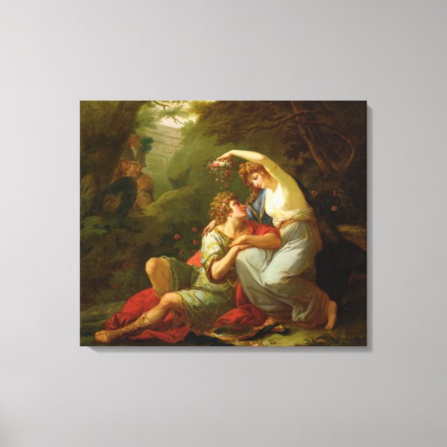 Impressão Em Tela Rinaldo e Armida, 1771 (óleo na canvas) (Frente)