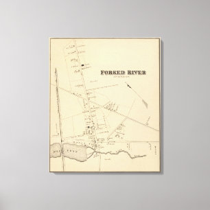 Impressão Em Tela Rio bifurcado, New-jersey