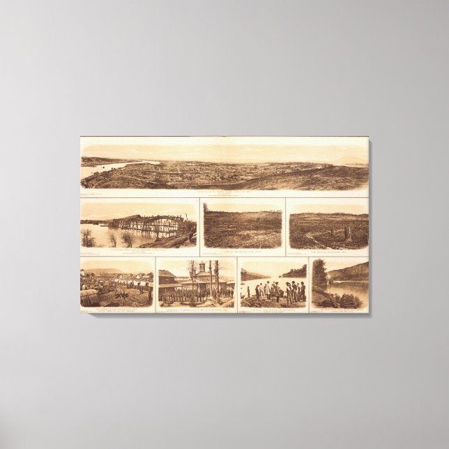 Impressão Em Tela Rio Chattanooga Tennessee (Frente)