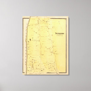 Impressão Em Tela Rio Dale e mapa do atlas do Mt São Vicente