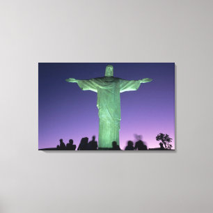 Impressão Em Tela Rio de Janeiro, Brasil. a Estátua do Cristo