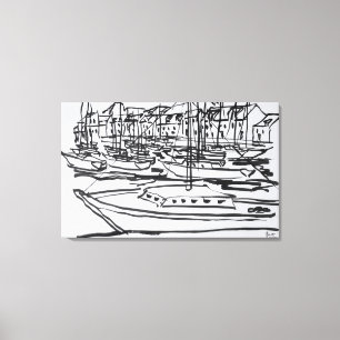 Impressão Em Tela Rio La Vilaine   La Roche-Bernard, Bretanha