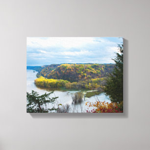 Impressão Em Tela Rio Mississippi e Woodlands durante o outono