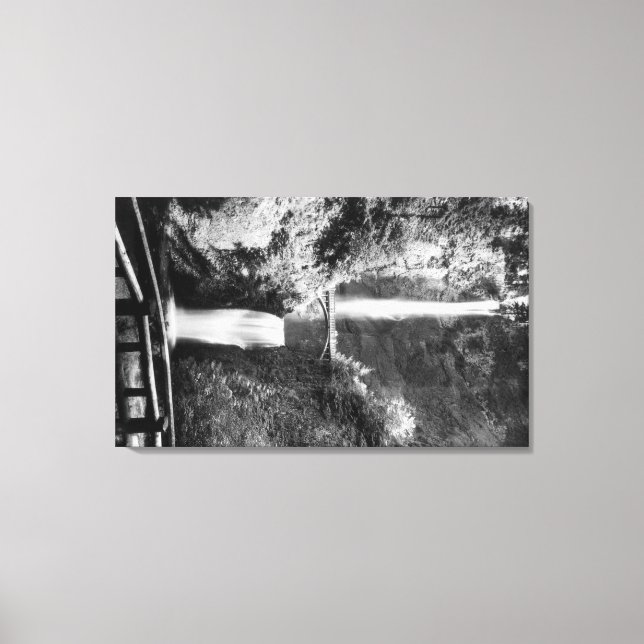 Impressão Em Tela Rio Multnomah Cai FotografiaColúmbia, OU (Frente)