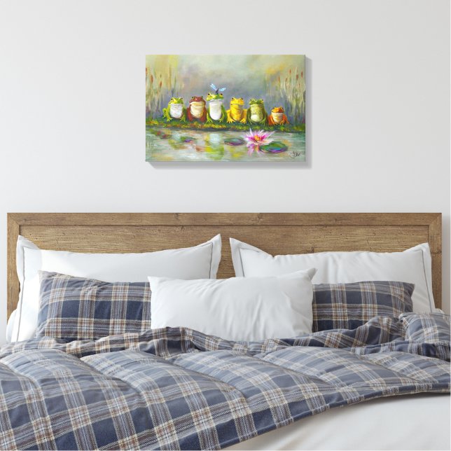 Impressão Em Tela Rio Ribbit (Insitu(Quarto))