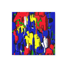 Risse im Blau, abstrakt