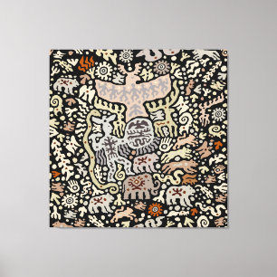 Impressão Em Tela Ritual do Xamã Peyote