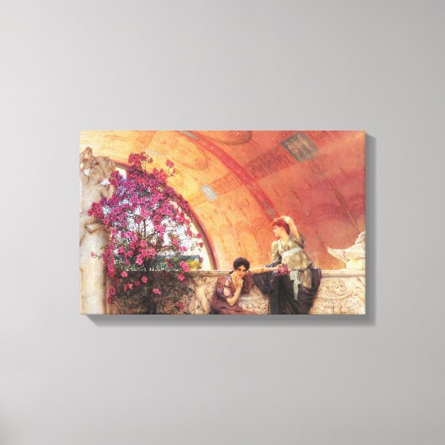 Impressão Em Tela Rivais no Jogo do Amor (por Alma-Tadema) (Frente)