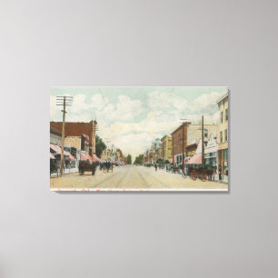 Impressão Em Tela Riverside, CA Main Street View Olhando para Norte