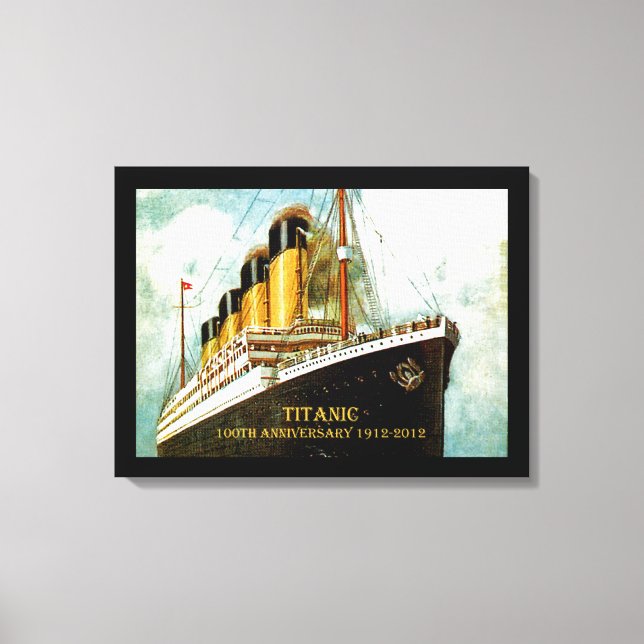 Impressão Em Tela RMS Titanic 100º Aniversário (Frente)