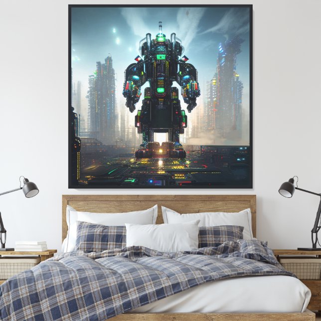 Impressão em tela Robot 4 (Insitu(Quarto))