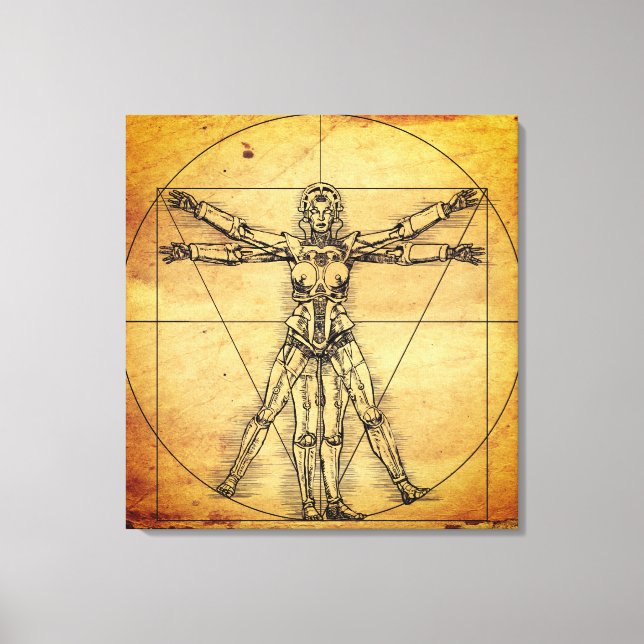 Impressão Em Tela Robot Woman (Frente)