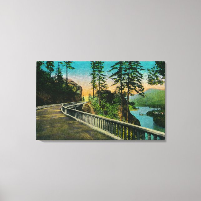 Impressão Em Tela Rocha dentária no rio Columbia, OR (Frente)