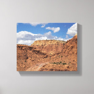 Impressão Em Tela Rochas Vermelhas nas Montanhas do Novo México 8x10