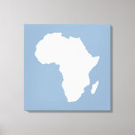 Impressão Em Tela Rock Blue - África autóctone<br><div class="desc">O mapa africano traçado em branco com cores contrastantes na paleta "Safari" de Emporio Moffa inspirada pela ousada aventura e natureza selvagem do continente.</div>