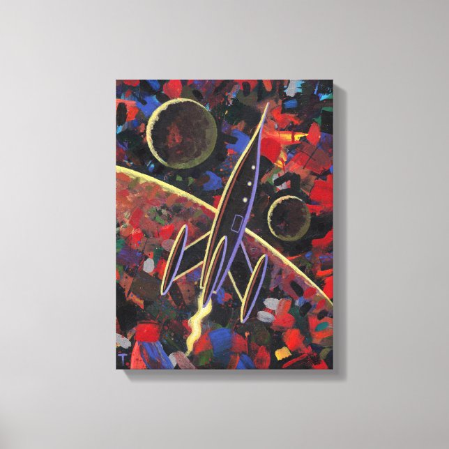 Impressão Em Tela Rocket nº 55 (Frente)