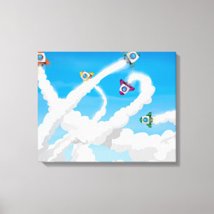 Impressão Em Tela Rockets!