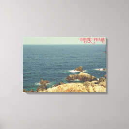 Impressão Em Tela Rocky shore beach of the Grand Phare of Jijel