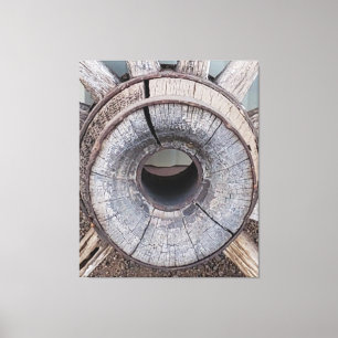 Impressão Em Tela Roda do Vagão Russo Antigo