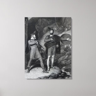 Impressão Em Tela Roderick Dhu e um Clansman