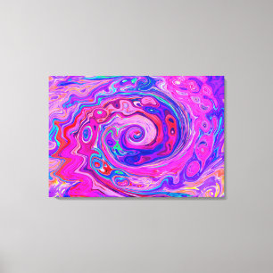 Impressão Em Tela Rodovalho-roxo e Abstrato cor-de-laranja