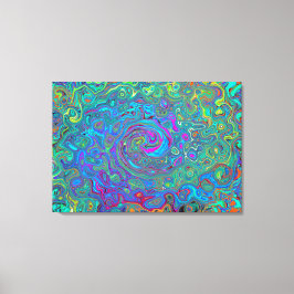 Impressão Em Tela Rodovalho Verde da Espuma Magenta, Azul e Marinha