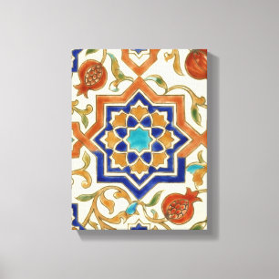 Impressão Em Tela Romã Andaluz & Estrela Azul