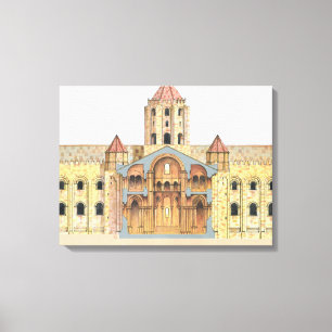Impressão Em Tela Romanesque de Santiago de Compostela